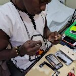 Asuture Global Cell Phone and Repair Training Program in Accra Ghana speaker and sound repair