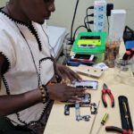 Asuture Global Cell Phone and Repair Training Program in Accra Ghana water damage